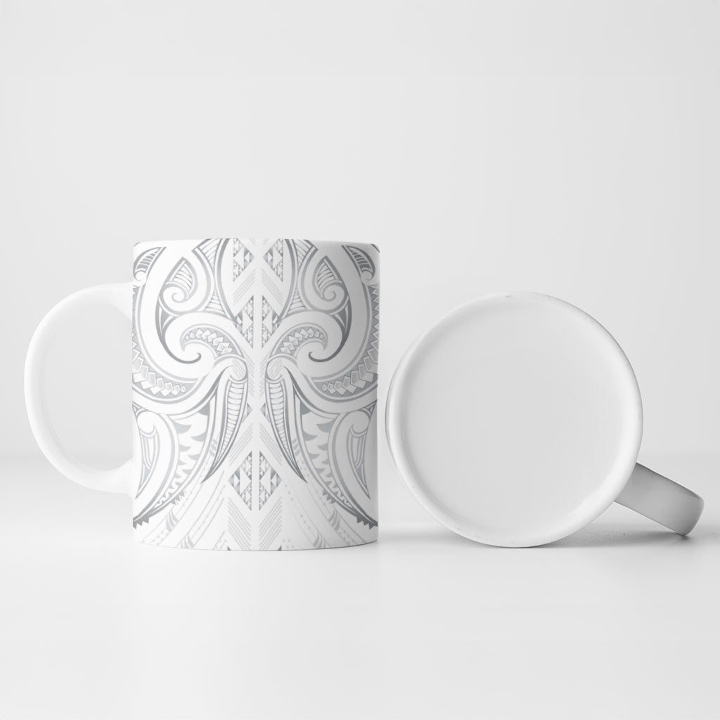Maori Rugby Custom Ngaru Mangopare Ceramic Mug Kiwikiwi Niho Taniwha Motif
