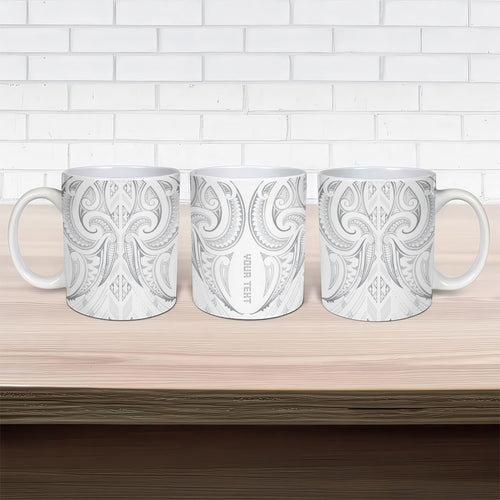 Maori Rugby Custom Ngaru Mangopare Ceramic Mug Kiwikiwi Niho Taniwha Motif