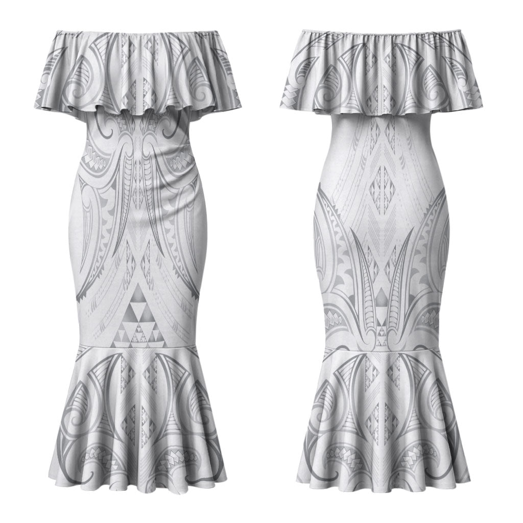 Maori Rugby Custom Ngaru Mangopare Couples Matching Mermaid Dress and Hawaiian Shirt Kiwikiwi Niho Taniwha Motif