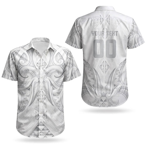 Maori Rugby Custom Ngaru Mangopare Couples Matching Puletasi and Hawaiian Shirt Kiwikiwi Niho Taniwha Motif