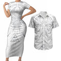 Maori Rugby Custom Ngaru Mangopare Couples Matching Short Sleeve Bodycon Dress and Hawaiian Shirt Kiwikiwi Niho Taniwha Motif