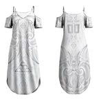 Maori Rugby Custom Ngaru Mangopare Couples Matching Summer Maxi Dress and Hawaiian Shirt Kiwikiwi Niho Taniwha Motif