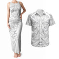 Maori Rugby Custom Ngaru Mangopare Couples Matching Tank Maxi Dress and Hawaiian Shirt Kiwikiwi Niho Taniwha Motif