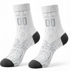 Maori Rugby Custom Ngaru Mangopare Crew Socks Kiwikiwi Niho Taniwha Motif