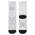 Maori Rugby Custom Ngaru Mangopare Crew Socks Kiwikiwi Niho Taniwha Motif