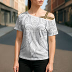 Maori Rugby Custom Ngaru Mangopare Cross Shoulder Shirt Kiwikiwi Niho Taniwha Motif
