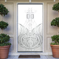 Maori Rugby Custom Ngaru Mangopare Door Cover Kiwikiwi Niho Taniwha Motif