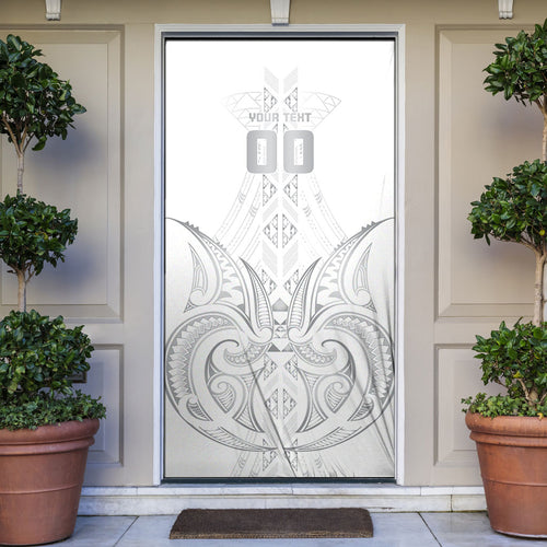 Maori Rugby Custom Ngaru Mangopare Door Cover Kiwikiwi Niho Taniwha Motif