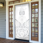 Maori Rugby Custom Ngaru Mangopare Door Cover Kiwikiwi Niho Taniwha Motif