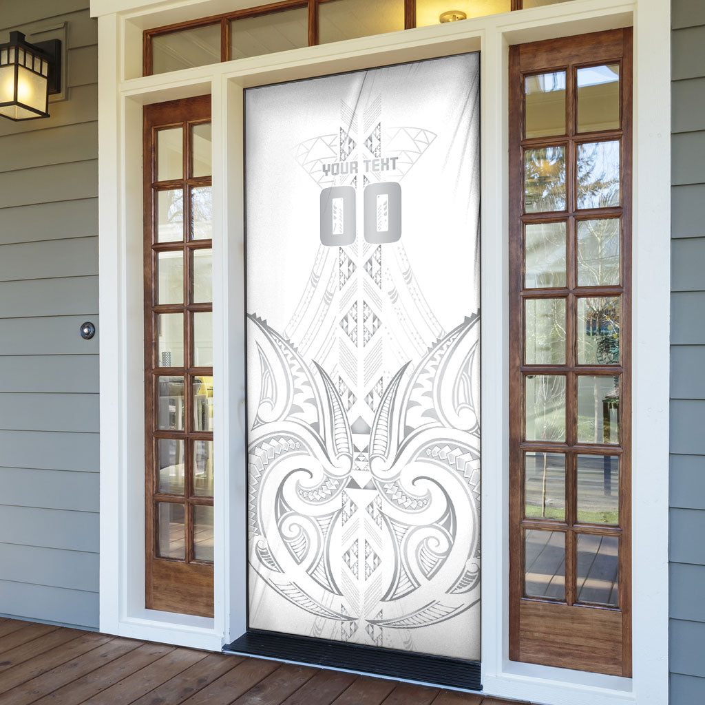 Maori Rugby Custom Ngaru Mangopare Door Cover Kiwikiwi Niho Taniwha Motif