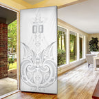 Maori Rugby Custom Ngaru Mangopare Door Cover Kiwikiwi Niho Taniwha Motif