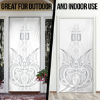 Maori Rugby Custom Ngaru Mangopare Door Cover Kiwikiwi Niho Taniwha Motif