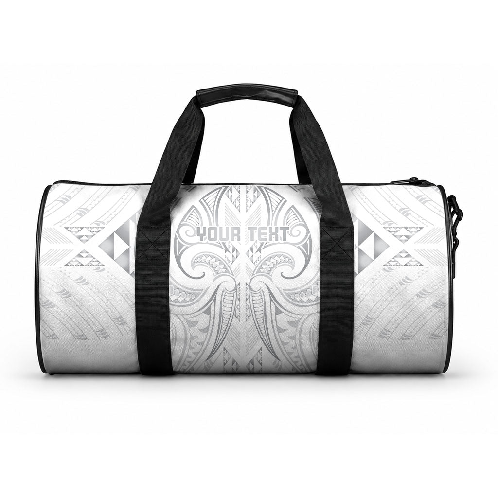 Maori Rugby Custom Ngaru Mangopare Duffle Bag Kiwikiwi Niho Taniwha Motif