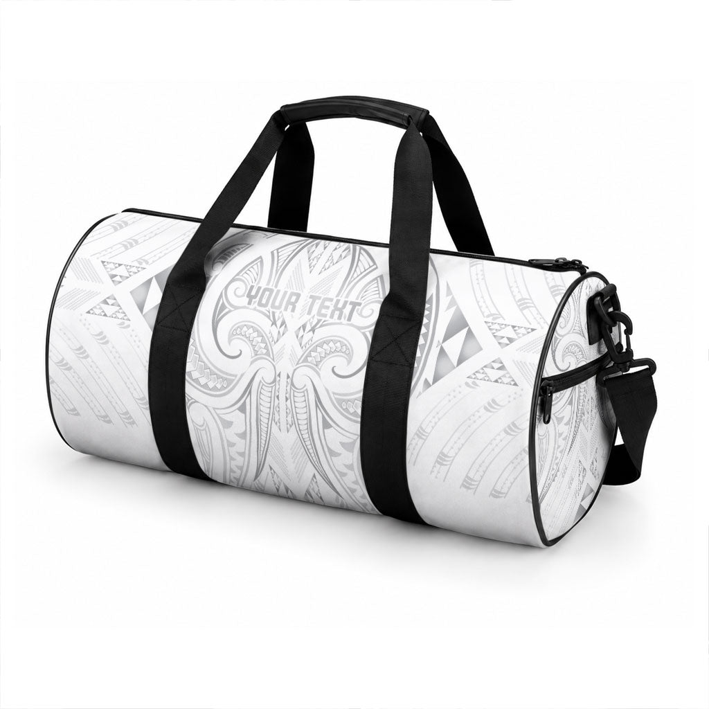 Maori Rugby Custom Ngaru Mangopare Duffle Bag Kiwikiwi Niho Taniwha Motif