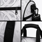 Maori Rugby Custom Ngaru Mangopare Duffle Bag Kiwikiwi Niho Taniwha Motif