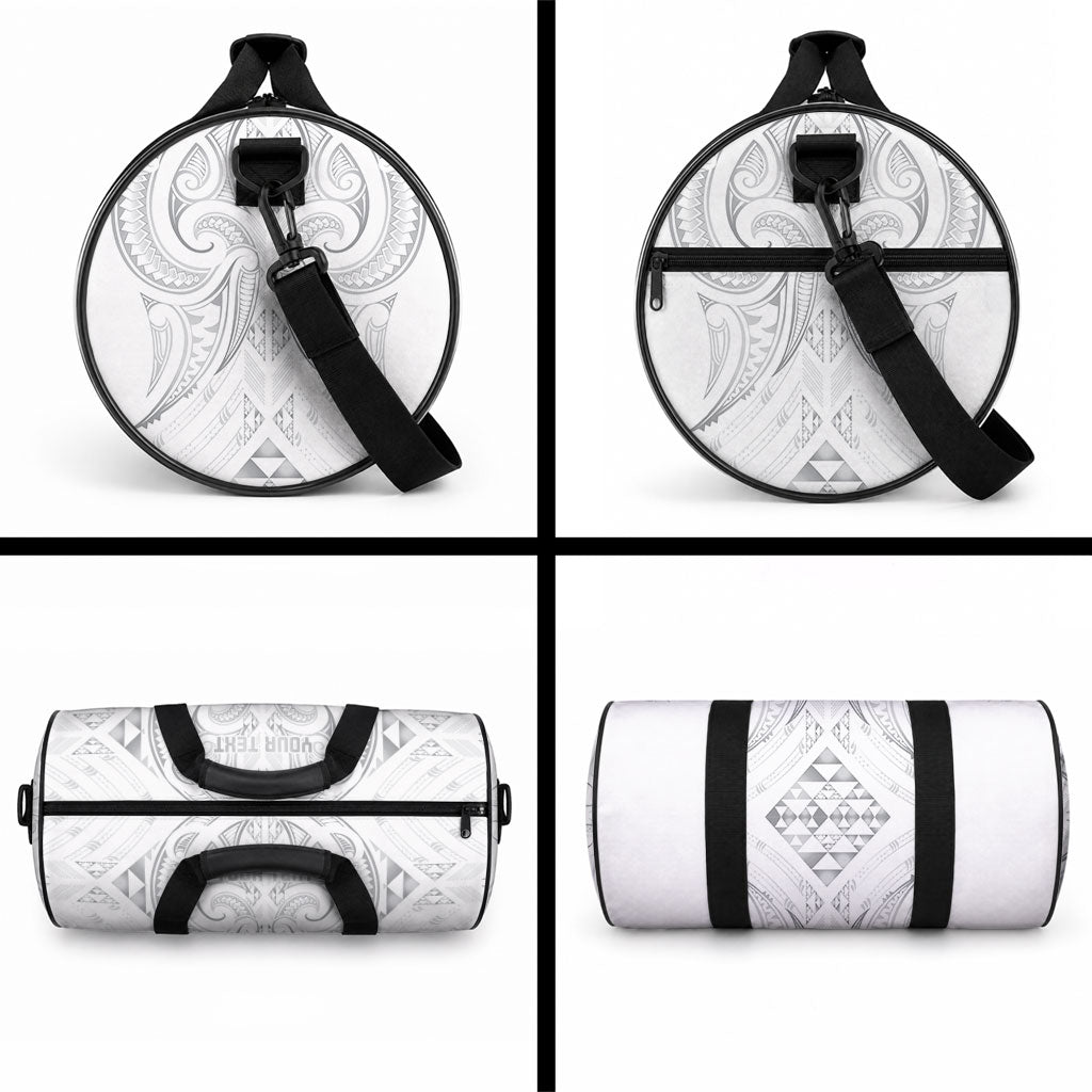 Maori Rugby Custom Ngaru Mangopare Duffle Bag Kiwikiwi Niho Taniwha Motif