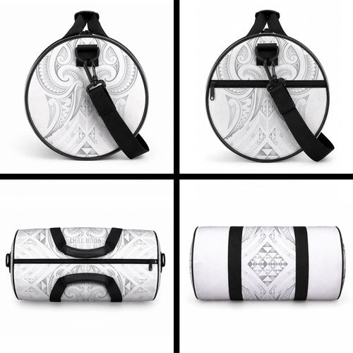 Maori Rugby Custom Ngaru Mangopare Duffle Bag Kiwikiwi Niho Taniwha Motif