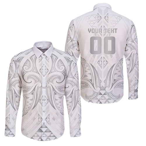 Maori Rugby Custom Ngaru Mangopare Family Matching Off Shoulder Maxi Dress and Hawaiian Shirt Kiwikiwi Niho Taniwha Motif