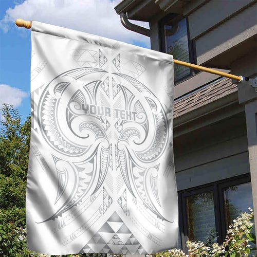 Maori Rugby Custom Ngaru Mangopare Garden Flag Kiwikiwi Niho Taniwha Motif