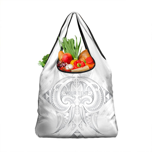 Maori Rugby Custom Ngaru Mangopare Grocery Bag Kiwikiwi Niho Taniwha Motif