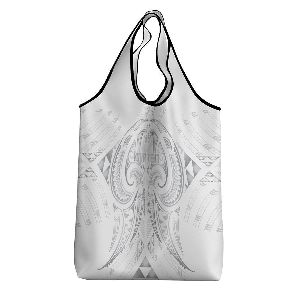 Maori Rugby Custom Ngaru Mangopare Grocery Bag Kiwikiwi Niho Taniwha Motif