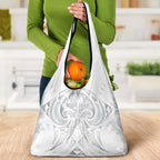 Maori Rugby Custom Ngaru Mangopare Grocery Bag Kiwikiwi Niho Taniwha Motif
