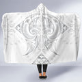 Maori Rugby Custom Ngaru Mangopare Hooded Blanket Kiwikiwi Niho Taniwha Motif