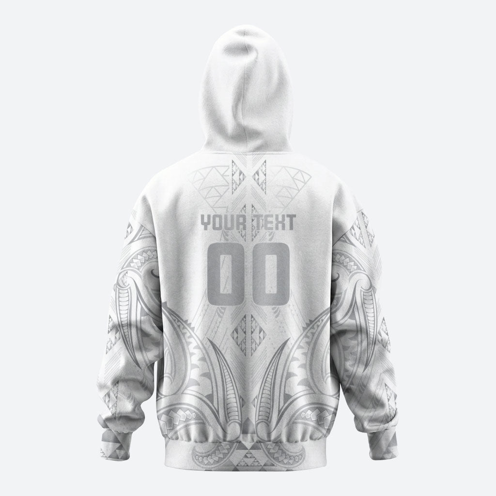 Maori Rugby Custom Ngaru Mangopare Hoodie Kiwikiwi Niho Taniwha Motif