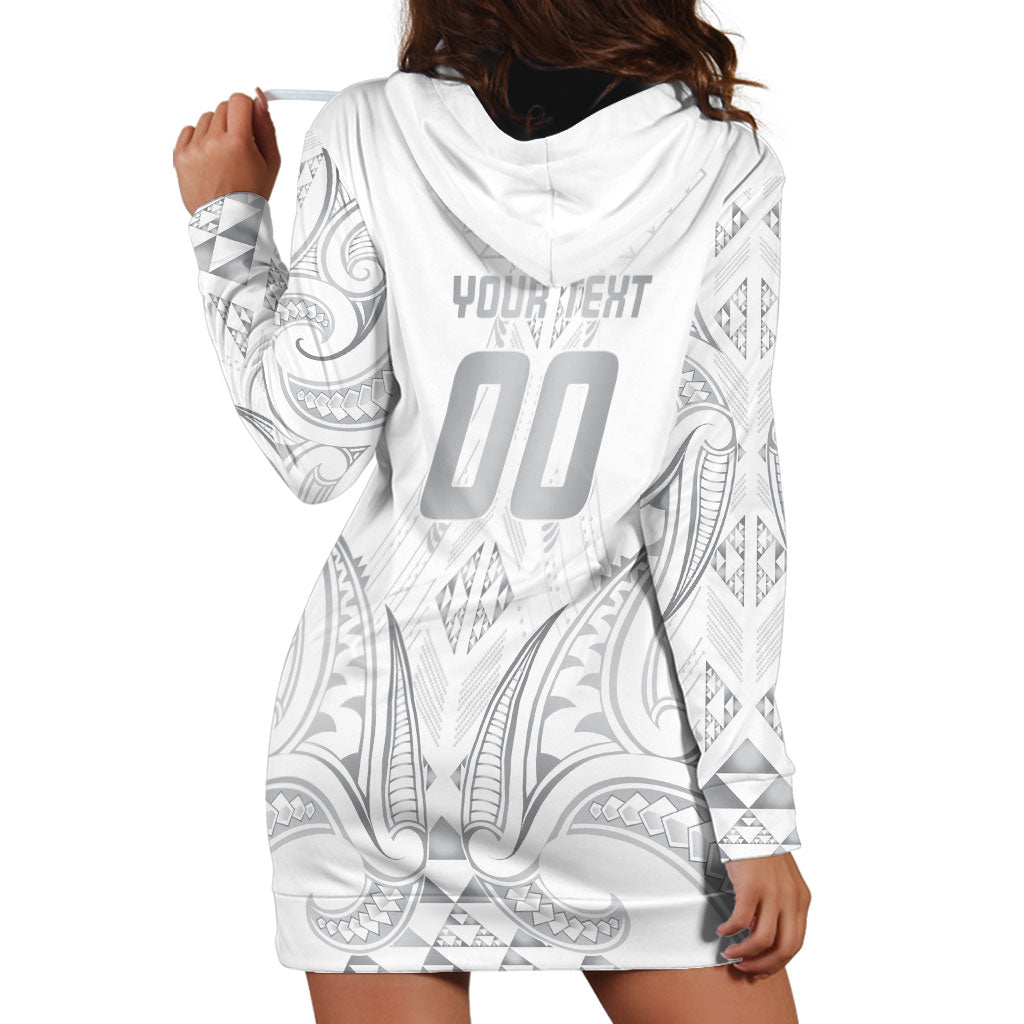 Maori Rugby Custom Ngaru Mangopare Hoodie Dress Kiwikiwi Niho Taniwha Motif