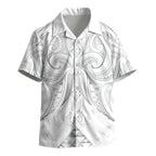 Maori Rugby Custom Ngaru Mangopare Kid Hawaiian Shirt Kiwikiwi Niho Taniwha Motif