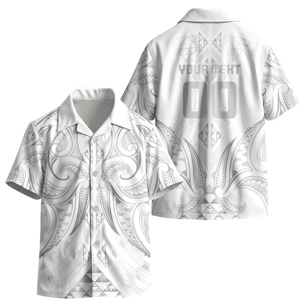 Maori Rugby Custom Ngaru Mangopare Kid Hawaiian Shirt Kiwikiwi Niho Taniwha Motif
