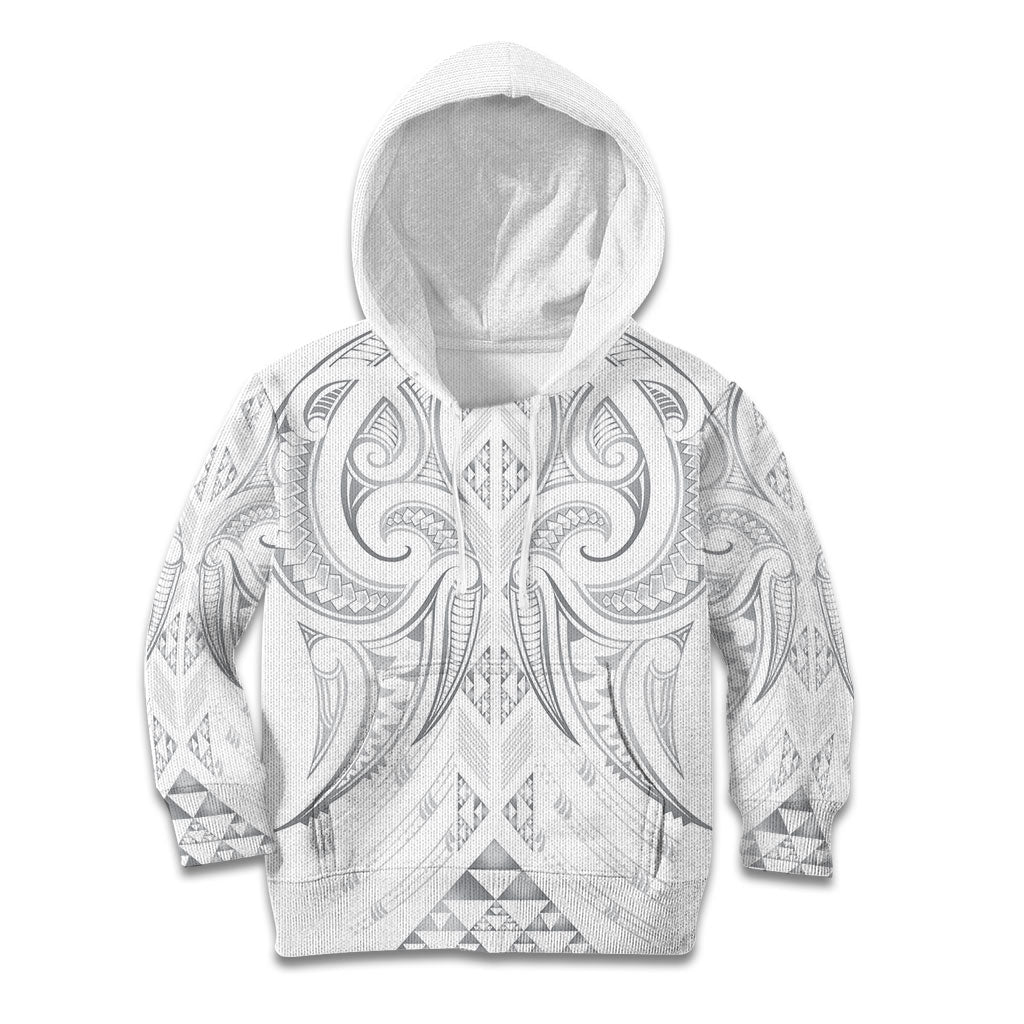 Maori Rugby Custom Ngaru Mangopare Kid Hoodie Kiwikiwi Niho Taniwha Motif