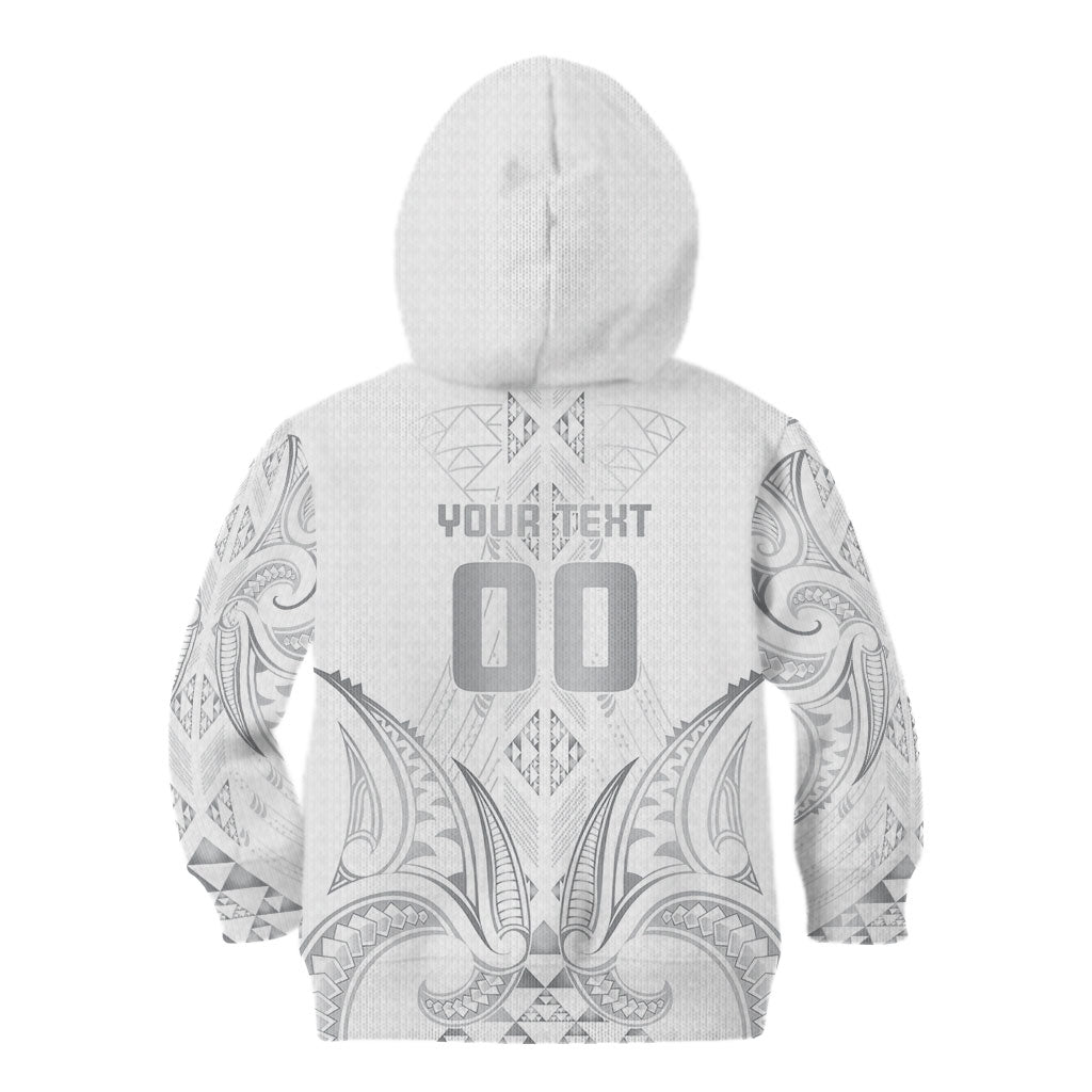 Maori Rugby Custom Ngaru Mangopare Kid Hoodie Kiwikiwi Niho Taniwha Motif