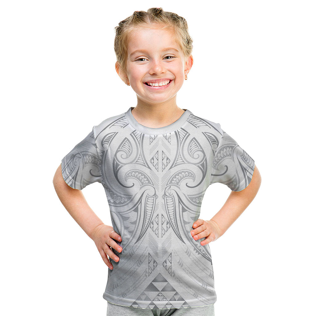 Maori Rugby Custom Ngaru Mangopare Kid T Shirt Kiwikiwi Niho Taniwha Motif