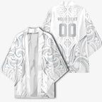 Maori Rugby Custom Ngaru Mangopare Kimono Kiwikiwi Niho Taniwha Motif