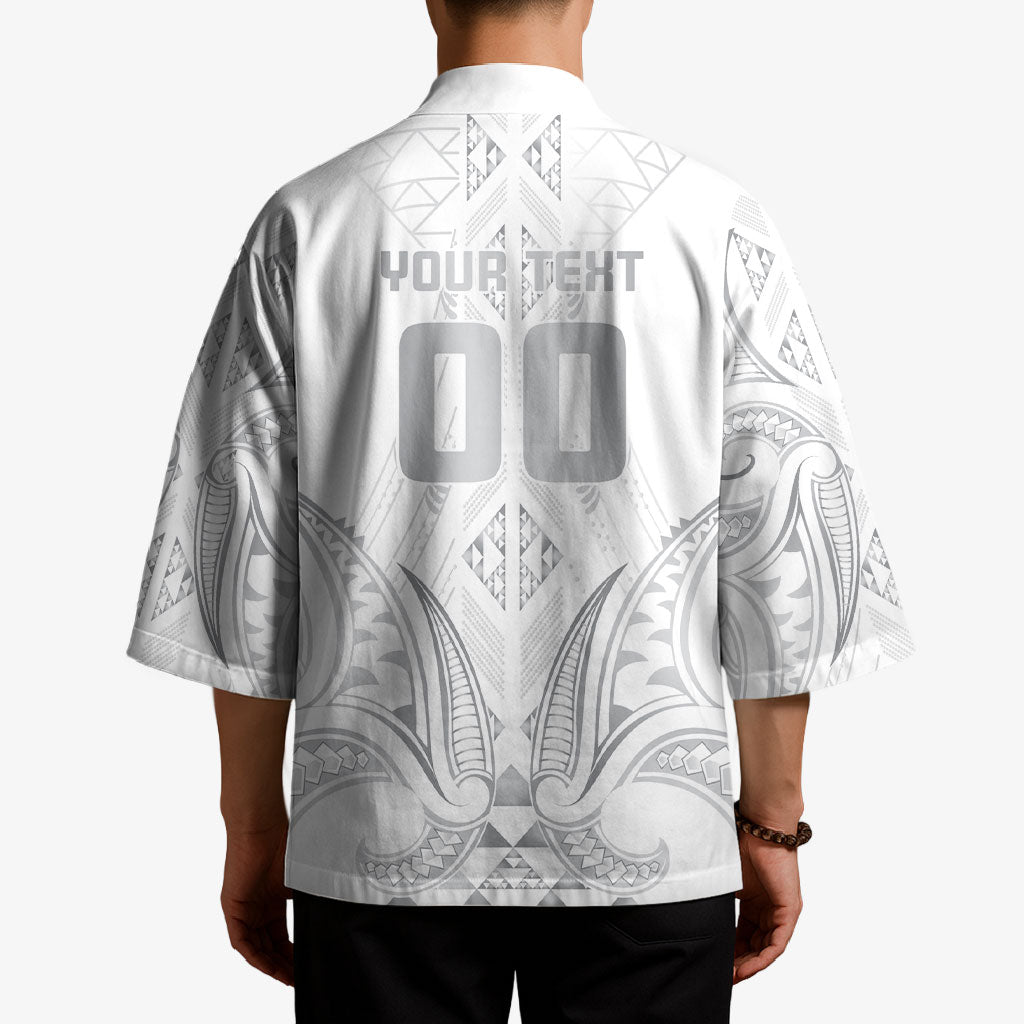 Maori Rugby Custom Ngaru Mangopare Kimono Kiwikiwi Niho Taniwha Motif