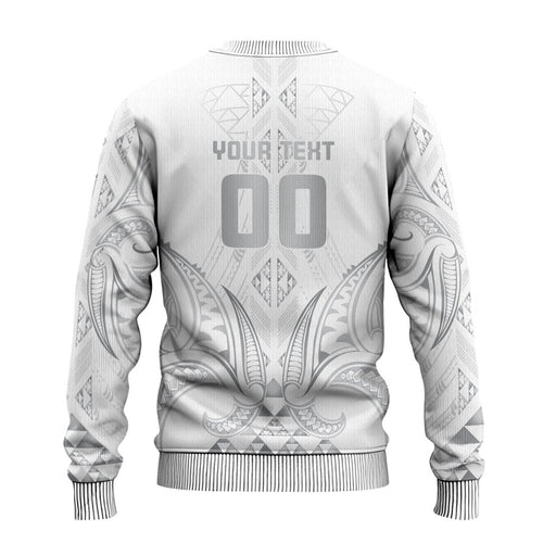 Maori Rugby Custom Ngaru Mangopare Ugly Christmas Sweater Kiwikiwi Niho Taniwha Motif