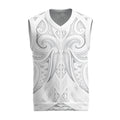 Maori Rugby Custom Ngaru Mangopare Christmas Knitted V-Neck Vest Kiwikiwi Niho Taniwha Motif