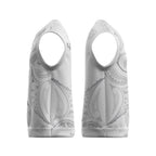 Maori Rugby Custom Ngaru Mangopare Christmas Knitted V-Neck Vest Kiwikiwi Niho Taniwha Motif