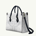 Maori Rugby Custom Ngaru Mangopare Leather Bag Kiwikiwi Niho Taniwha Motif