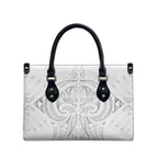 Maori Rugby Custom Ngaru Mangopare Leather Bag Kiwikiwi Niho Taniwha Motif