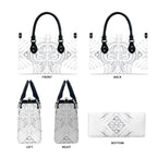 Maori Rugby Custom Ngaru Mangopare Leather Bag Kiwikiwi Niho Taniwha Motif