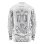 Maori Rugby Custom Ngaru Mangopare Long Sleeve Shirt Kiwikiwi Niho Taniwha Motif
