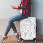 Maori Rugby Custom Ngaru Mangopare Luggage Cover Kiwikiwi Niho Taniwha Motif