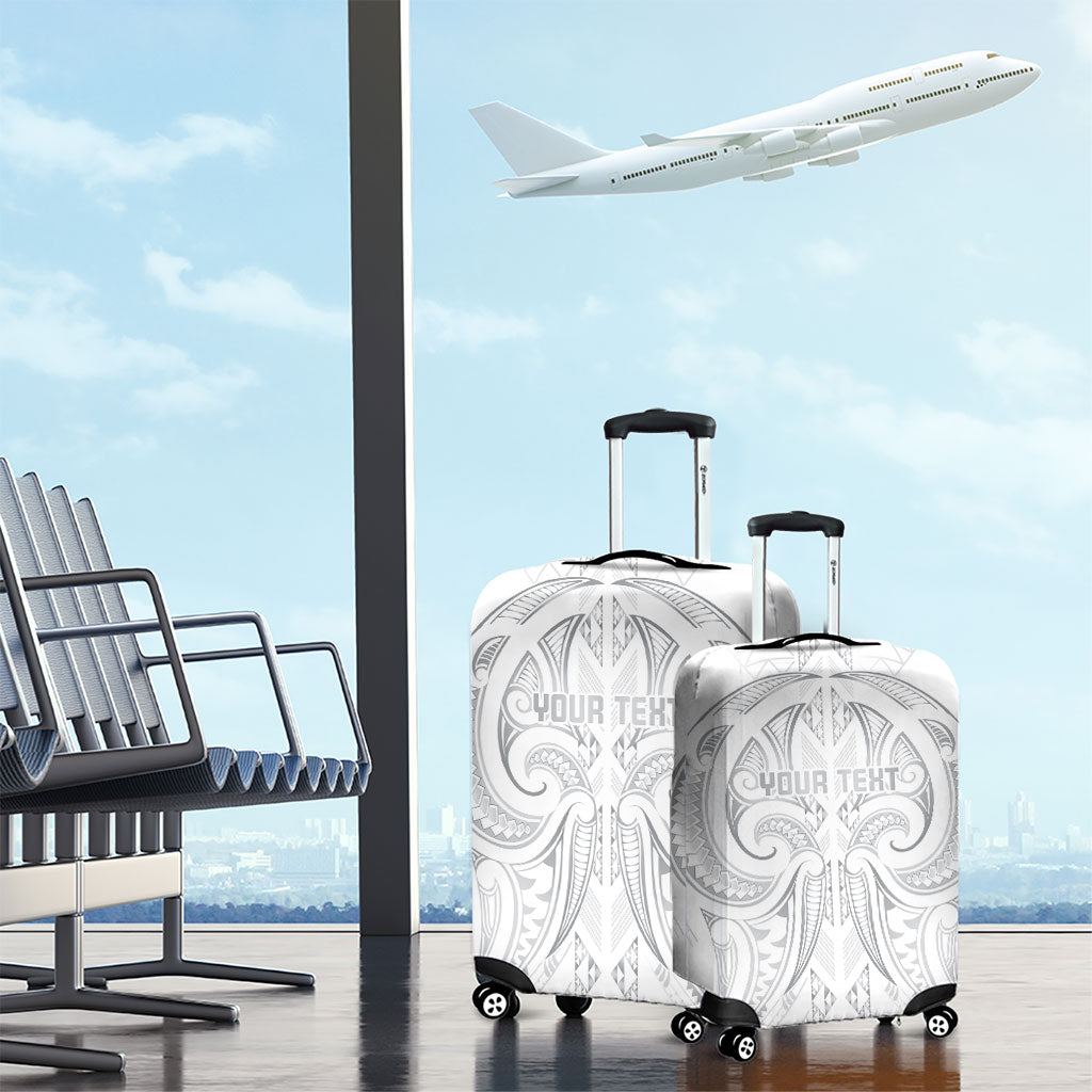 Maori Rugby Custom Ngaru Mangopare Luggage Cover Kiwikiwi Niho Taniwha Motif