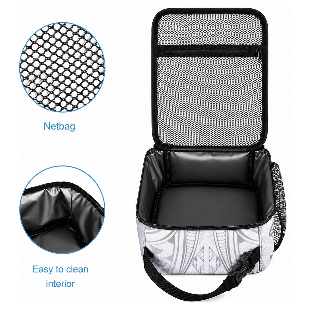 Maori Rugby Custom Ngaru Mangopare Lunch Bag Kiwikiwi Niho Taniwha Motif