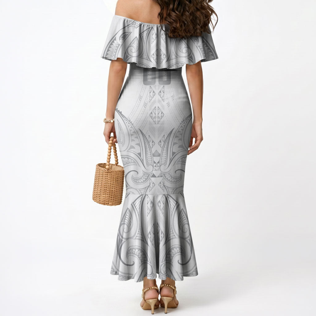 Maori Rugby Custom Ngaru Mangopare Mermaid Dress Kiwikiwi Niho Taniwha Motif