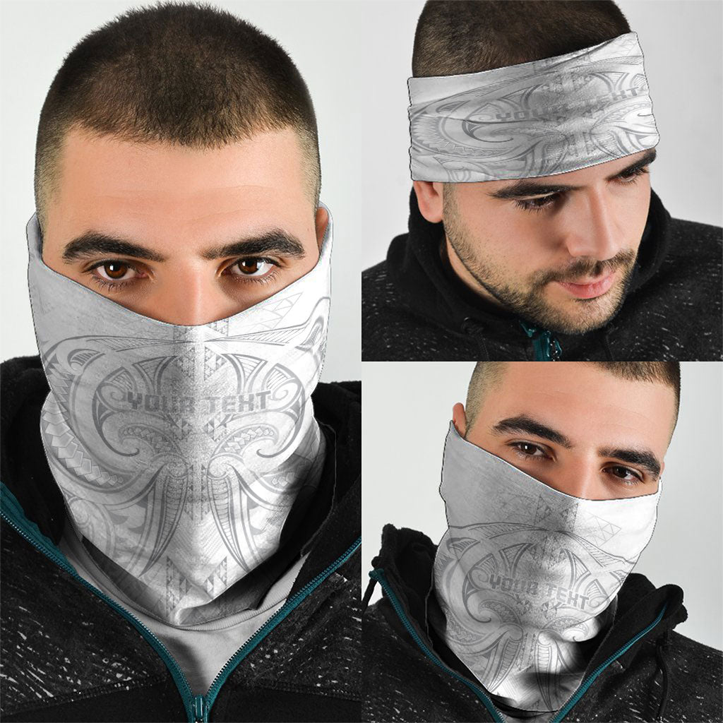 Maori Rugby Custom Ngaru Mangopare Neck Gaiter Kiwikiwi Niho Taniwha Motif