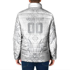 Maori Rugby Custom Ngaru Mangopare Padded Jacket Kiwikiwi Niho Taniwha Motif