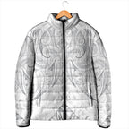 Maori Rugby Custom Ngaru Mangopare Padded Jacket Kiwikiwi Niho Taniwha Motif